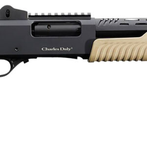 Charles Daly 930279 301 12 Gauge 3" 5+1 18.50" Barrel w/Heat Shield, Black Metal Finish, Synthetic Flat Dark Earth Fixed Pistol Grip Stock & Forend, Auto Ejection, Includes 3 Choke Tubes