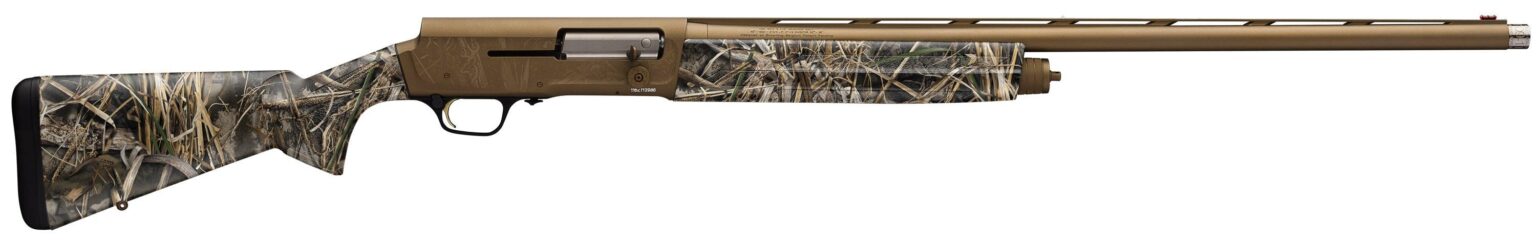 Browning 0119112004 A5 Wicked Wing 12 Gauge 3.5" 4, 2 3/4" Shells 28" Burnt Bronze Cerakote Barrel/Realtree Max-7 Synthetic Stock, Fiber Optic Sight