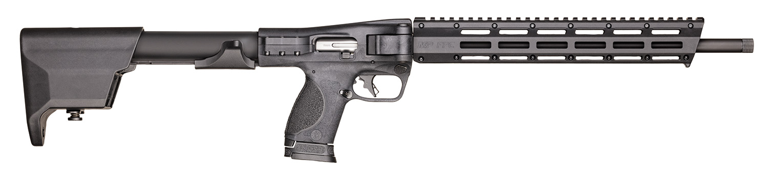 Smith & Wesson 12575 M&P FPC 9mm Luger 17+1/23+1 (3) 16.25" Steel Barrel, Black Anodized Receiver, Adjustable Black Stock, M-LOK Slots w/Picatinny Style Rail Black Polymer Grip