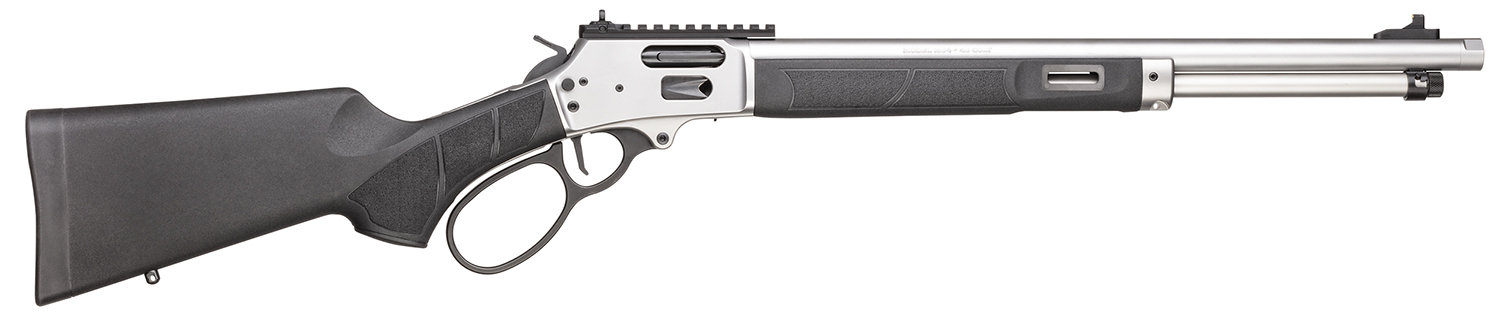 Smith & Wesson 13814 1854 45 Long Colt 9+1 19.25" Stainless Threaded Barrel, Picatinny Rail Stainless Steel Receiver, M-LOK Forend, Fixed Black Synthetic Stock