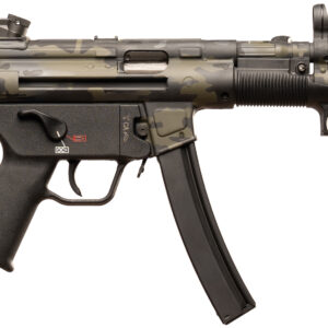 HK 81001152 SP5 Sports South Exclusive 9mm Luger 30+1 8.86" Black Steel Barrel Aluminum Woodland Camo Right Hand
