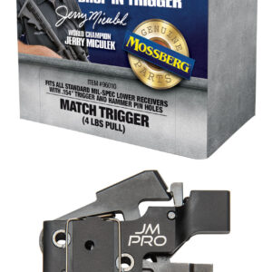 Mossberg 96010 JM Pro Adjustable Match AR Drop-In Trigger, Fits AR15s & AR10s w/.154" Trigger & Hammer Pin Holes, Factory-Set 4 Pound Pull Weight