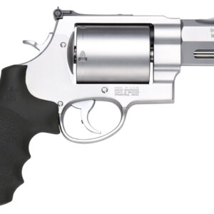 Smith & Wesson 11623 Model 500 Performance Center 500 S&W Mag Stainless Steel 3.50" Barrel, 5rd Unfluted Cylinder & X Frame, Trigger Overtravel Stop, HiViz Fiber Optic Front Sight