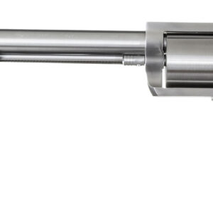 Magnum Research BFR500SW10B BFR Long Cylinder Extra Large Frame 500 S&W Mag 5 Shot, 10" Brushed Stainless Steel Barrel, Cylinder & Frame, Bisley White Laminate Grip, Exposed Hammer