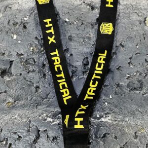 HTX LOGO LANYARD BLK/GLD