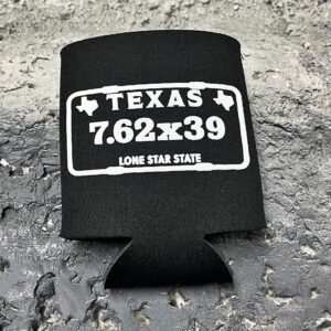 7.62 TX PLATE KOOZIE BLK