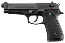 92FS 9MM BL/BLK 4.9" 10+1 DA | BLACK PLASTIC CASE