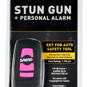 SABRE 3-IN-1 KEY FOB STUN GUN PINK