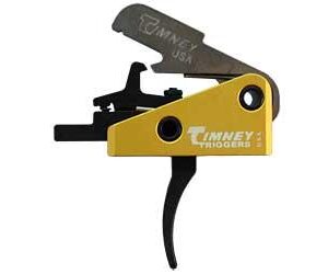 Timney Triggers 691S Featherweight Single-Stage Curved Trigger with Black/Gold Finish for FN SCAR17