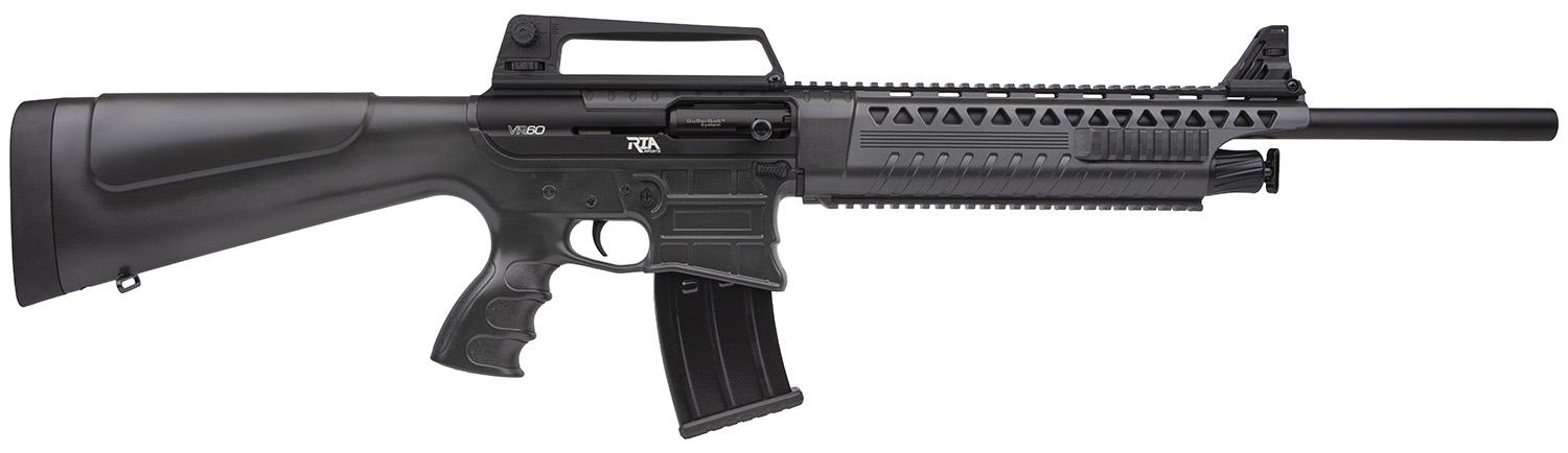 Rock Island VR60SMOKE VR60 12 Gauge 5+1 3" 20" Barrel, Exclusive Smoke Cerakote Finish, Synthetic Stock, Adj. Front/Carry Handle Rear Sights, Manual Safety