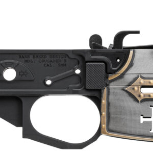 Spikes Tactical STLB960PCH Rare Breed Crusader 9mm Luger, Black Anodized Aluminum with Painted Front for AR-Platform