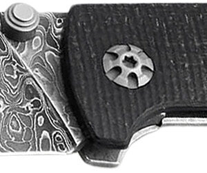 Boker 111103DAM Tiger-Damast Pocket 3.35" Damascus Blade Micarta Handle
