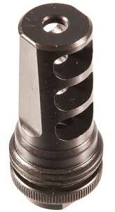SilencerCo AC142 ASR Muzzle Brake Black Steel with 1/2"-28 tpi Threads for 5.56x45mm NATO